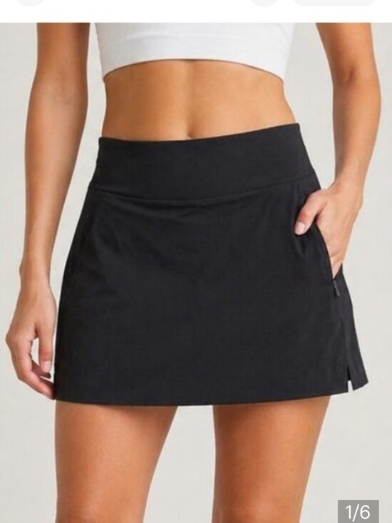 Athleta Dresses & Skirts - Athleta SoHo Skort Womens Size 20 Black